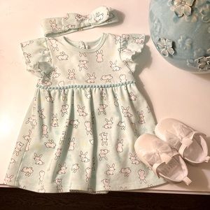 Baby girl Easter dress & shoes